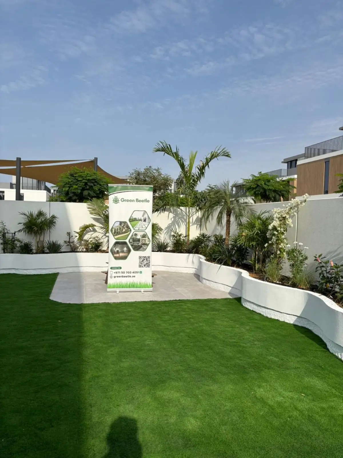 Completed garden landscaping project